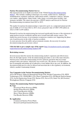 Nuclear Decommissioning Market