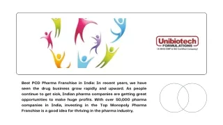 Best PCD Pharma Franchise in India