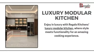 Luxury Modular Kitchen | Regalo Kitchens