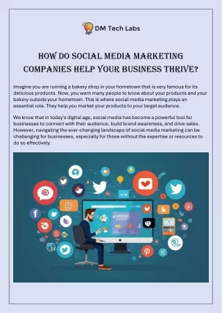 How Do Social Media Marketing Companies Help Your Business Thrive