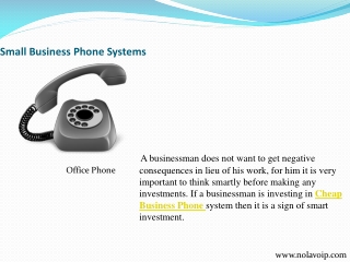 Affordable Small Office Phone System
