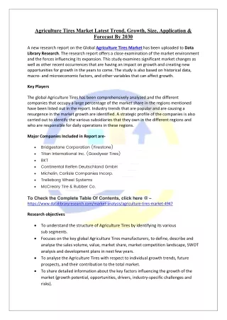 Agriculture Tires Market