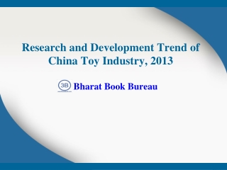 Research and Development Trend of China Toy Industry, 2013