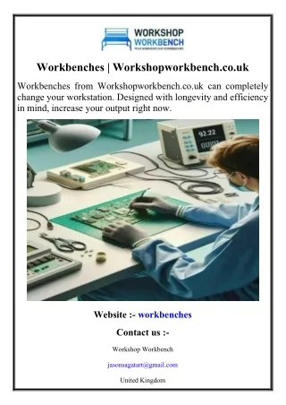 Workbenches  Workshopworkbench.co.uk