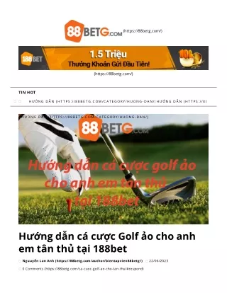 Tìm Hiểu Về Cá Cược Golf Ảo và Các Chiến Thuật Cơ Bản tại 188bet