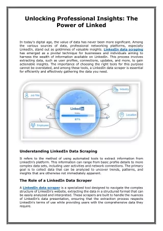 Unlocking Professional Insights: The Power of LinkedIn Data Scraping