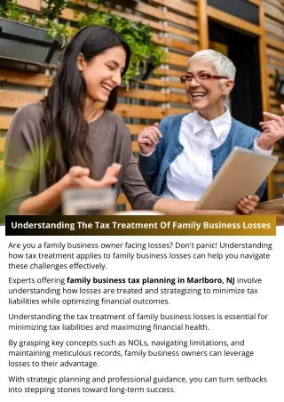 Understanding The Tax Treatment Of Family Business Losses