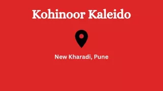 Kohinoor Kaleido New Kharadi Pune Brochure