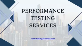 Performance Testing Services