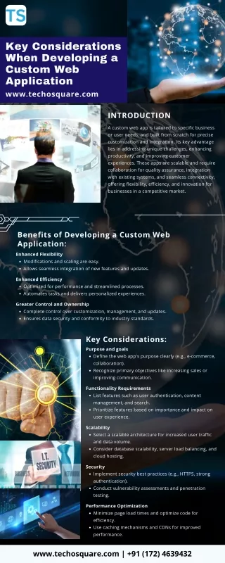 Key Considerations When Developing a Custom Web Application INFO