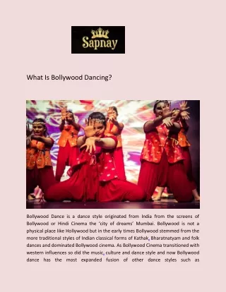 Bollywood Dancers in London - Sapnay