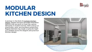 Modular Kitchen Design | Regalo Kitchens