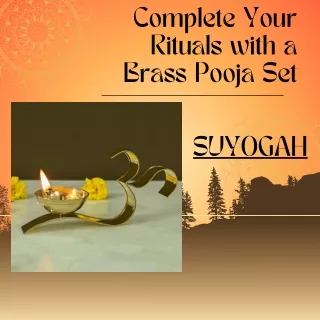 Complete Your Rituals with a Brass Pooja Set