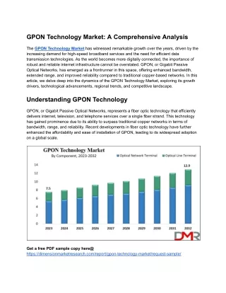 GPON Technology Market_ A Comprehensive Analysis