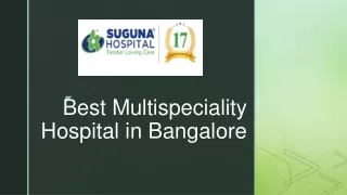 Best Multispeciality Hospital in Bangalore