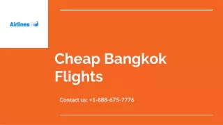 Cheap Bankok Flights