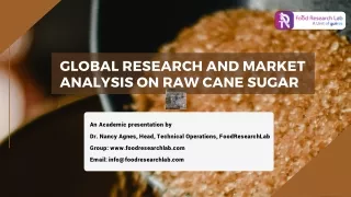 Global research and market analysis on raw cane sugar