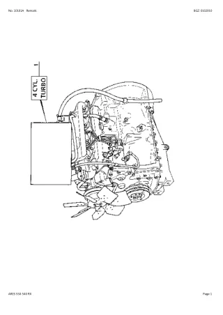 CLAAS ARES 550-540 RX TRACTOR Parts Catalogue Manual (SN CT32R0050-CT32R0839)