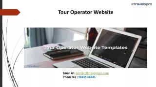 Tour Operator Website