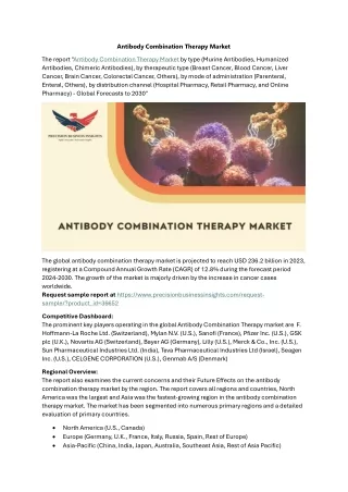 Antibody Combination Therapy Market Outlook Forecast 2024