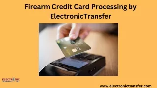 Firearm Credit Card Processing