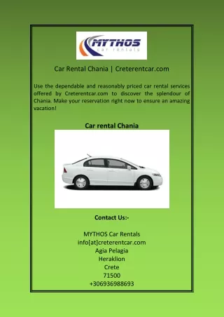 Car Rental Chania Creterentcar com