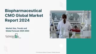 Global Biopharmaceutical CMO Market Trends And Growth Rate By 2033