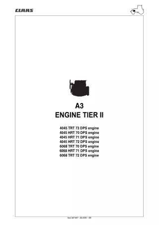 CLAAS ARES 577-547 ATX (Type A05) Tractor Service Repair Manual