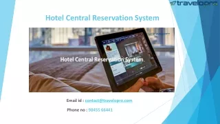 Hotel Central Reservation System