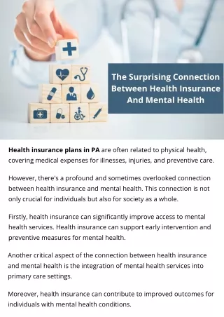 The Surprising Connection Between Health Insurance And Mental Health