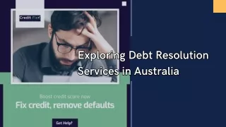 Exploring Debt Resolution Services in Australia