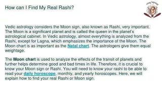 How can I Find My Real Rashi