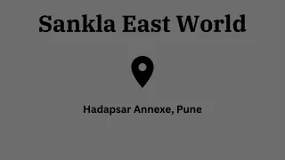 Sankla East World Hadapsar Pune Brochure