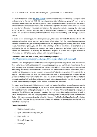 ICU Beds Market 2024