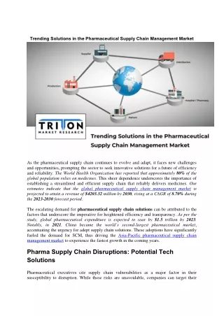 Trending Solutions in the Pharmaceutical Supply Chain Management Market