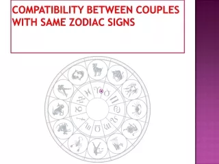 Compatibility between couples with same Zodiac Signs