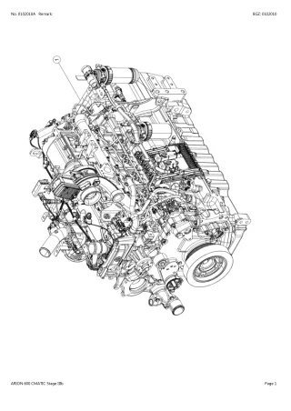 CLAAS ARION 600 CMATIC STAGE IIIB TRACTOR Parts Catalogue Manual (SN A3700008-A3799999)