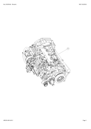 CLAAS ARION 640-620 C TRACTOR Parts Catalogue Manual (SN A2000050-A2039999)