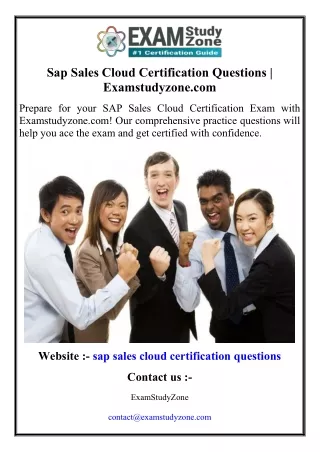 Sap Sales Cloud Certification Questions  Examstudyzone.com