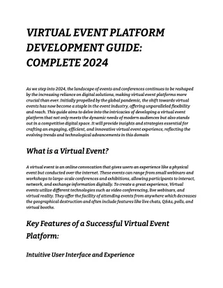 VIRTUAL EVENT PLATFORM DEVELOPMENT GUIDE_ COMPLETE 2024