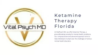 ketamine Therapy Florida