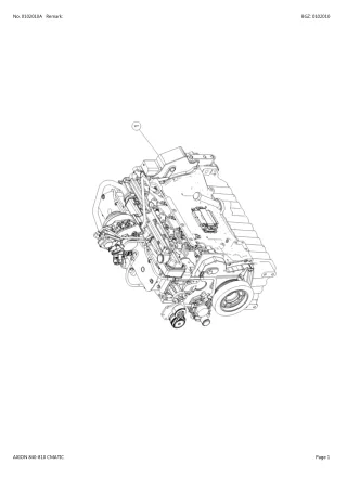 CLAAS AXION 840-810 CMATIC TRACTOR Parts Catalogue Manual (SN A3100050-A3199999)