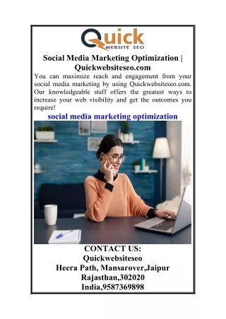 Social Media Marketing Optimization Quickwebsiteseo.com