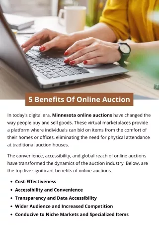 5 Benefits Of Online Auction