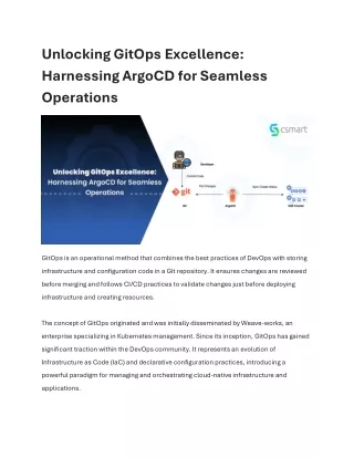 Unlocking GitOps Excellence Harnessing ArgoCD for Seamless Operations