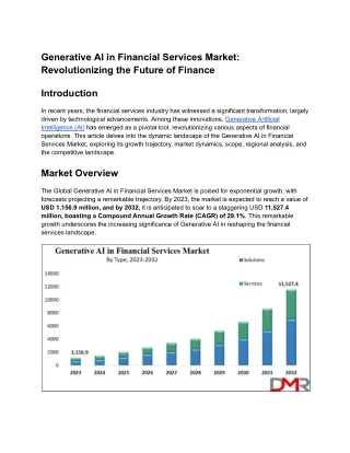 Generative AI in Financial Services Market_ Revolutionizing the Future of Finance