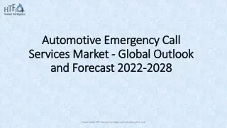 Automotive Emergency Call Services Market