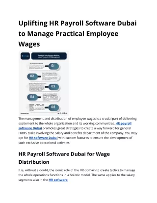 Uplifting HR Payroll Software Dubai to Manage Practical Employee Wages