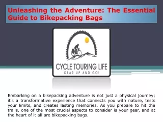 bikepacking bags