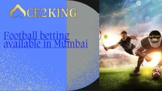 Football betting available in Mumbai